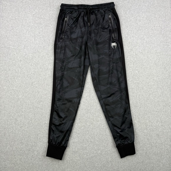 Venum Joggers Mens Medium Black Camo Sweatpants Training Workout Gym MMA Active - Picture 1 of 15